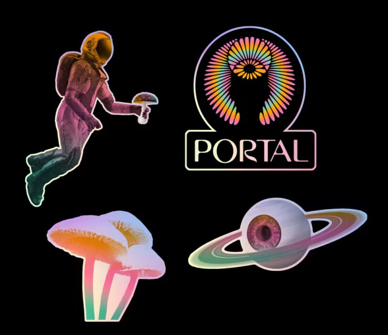 PORTAL HOLOGRAPHIC STICKER PACK